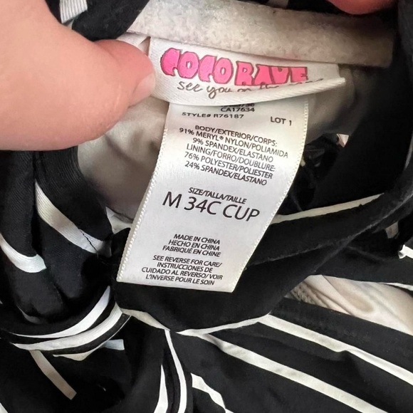 Coco Rave Striped Swim Top - Picture 3 of 6